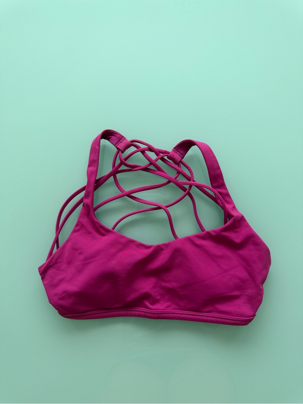 lululemon athletica Fuchsia Strappy-Back Sports Bra